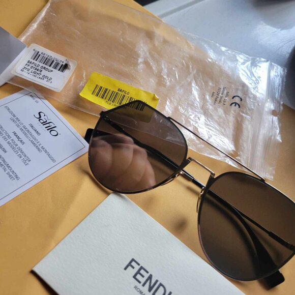 Fendi Grey Eyeline Pilot Sunglasses - Picture 4 of 8